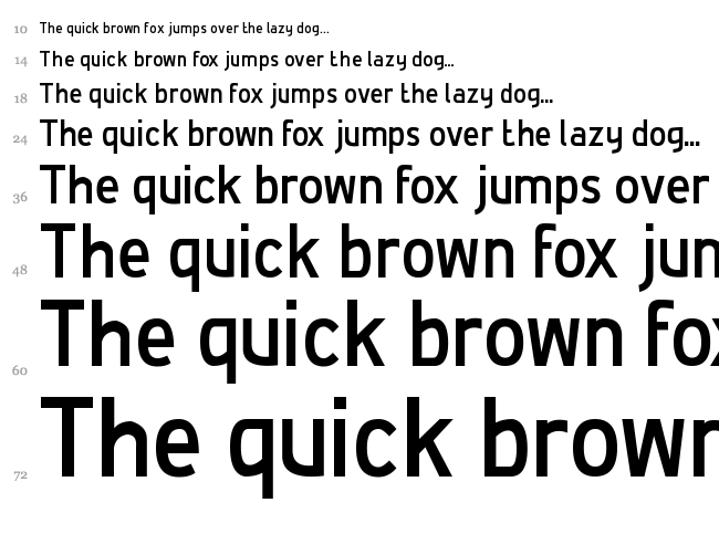 De Luxe font waterfall